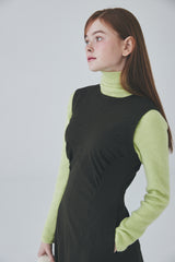 シャーリングロコドレス / Shirring Roco Dress [Olive]