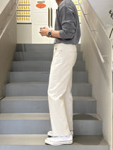 LMN Just Semi-Wide Cream Pants (1 color)
