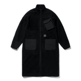 BLEND OVERSIZED FLEECE COAT BEIGE / BLACK (4627773390966)
