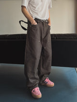 フレーム刺繍カーペンターパンツ (3 color)