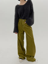 リブコーデュロイビジョパンツ/no.7715 Ribbed Corduroy Bijo Pants (2color)