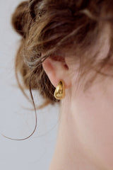 Water Drop One-touch Earrings (XL)