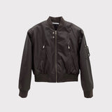 De Lap Muscle Shoulder Crop Leather Jacket (3color)