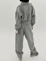 ビッグカーラブラッシジップアップ / Big Kara brushed zip-up (3color)