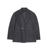 Buckle suit jacket - Charcol (4622118092918)