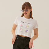 チェリーブラー半袖Tシャツ／CHERRY BLUR SHORT SLEEVE T-SHIRT [WHITE]