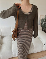 チチクロップカーディガン / Chichi Crop Cardigan (4color)