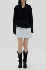 アイスライトブルーミニスカート/no.6176 Ice Light Blue Mini Skirt