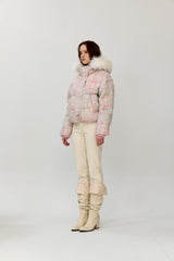 Tweed down jacket    
