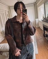 クロッカータイダイブレザー/[自主製作] Crocker tie-dye blazer