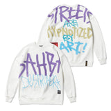 ギラフクルーネック / 20 GRAFFITI OVERSIZED HEAVY SWEAT CREWNECK WHITE / BLACK (4626253054070)