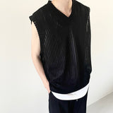 ロングレイヤードUネックタンクトップTシャツ
