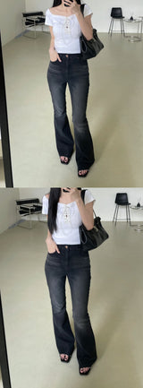 グレインブーツカットパンツ / Grain Bootcut Pants