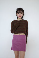 ティンガーニットウェアミニスカート / Tinger knitwear mini sk (3 colors)