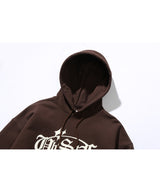Shining Oval Logo Hoodie (Dark Brown)