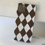 Argyle - Heart Argyle Phone Case_matt