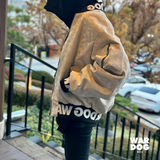 Faux Leather Military Bomber Jacket
