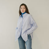 OVERSIZED LOGO SHIRT (SKY BLUE) (6645973024886)