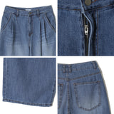 [Premium] Ac line denim pants (blue)