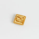 スクエアハートピアス/Square Heart Earrings_Gold