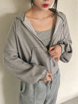 Melora hood zip-up set