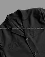 SI linen short-sleeved three-button jacket (2 colors)