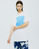 レンタルフォレストタイポTシャツ/RENTAL FOREST TYPO TSHIRT-WHITE