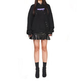 パープルリップフーディー / PURPLE LIP HOODIE black