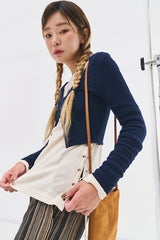 ディアアイレットTシャツ/Dear eyelet t (2 colors)