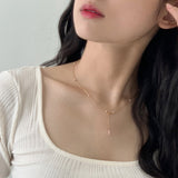Y PEARL 14K GOLDFILLED NECKLACE (6681233490038)