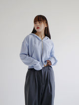 ピーナッツクロップジップアップ/Peanut Crop Hood Zip Up (4color)