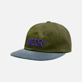 Wフラットキャップ / 'W' FLAT CAP (KHAKI/WASHED BLUE)