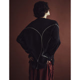 サイドシャーリングダブルストラップパンツ / SIDE SHIRRING DOUBLE STRAP PANTS_RD
