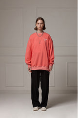 Pigment washed crewneck - Pink (4622121828470)
