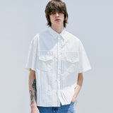 2ND タイプトラッカーナイロンシャツ / 2ND TYPE TRUCKER NYLON SHIRT WHITE