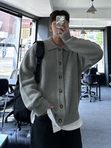 selon daily loosefit kara button cardigan
