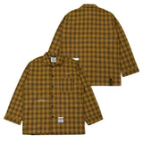 CHECK PAJAMA OVERSIZED SHIRTS YELLOW / RED / PURPLE / GREEN / GRAY (6554406355062)