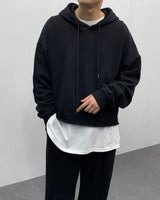オールインワンクロップドフーディ/FL All-in-One Cropped Hoodie (4 colors)