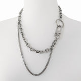 ダブルチェーンネックレス / DOUBLE CHAIN NECKLACE (4384004276342)