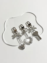 ribbon glass Keyring