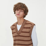ETHNIC JAQUARD KNIT VEST_BROWN (6610828820598)