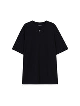 mii ロゴオーバーサイズTシャツ / mii LOGO OVERSIZED T-SHIRT BLACK