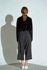 "PRE-ORDER 7/15~" DROP-SHOULDER VELVET TURTLE-NECK TEE / [プレオーダー7月15日〜] ドロップショルダーベルベットタートルネックTシャツ (4578690203766)