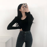 フリースドスクープネックトップ / Fleeced Scoop Neck Top