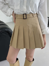 ベディ ベルト プリーツ スカート / Bedy Belt Pleated Skirt (3color)