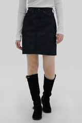 No.372 ノンスパンデニムスカート/No.372 Nonspan denim skirt (2color)
