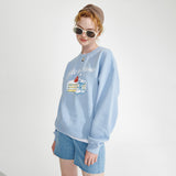 Cake sweat-shirt [Light blue] (6610313216118)