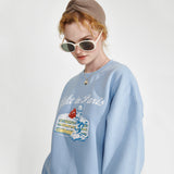 Cake sweat-shirt [Light blue] (6610313216118)