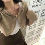 [BELLIDE MADE] ブクルクロップドフードボレロ カーディガン
