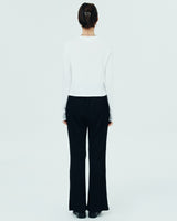 ROMAN TYPO PLEATS PANTS-BLACK (6680869765238)